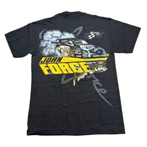 Vintage John Force Six Time Champion Fan Club Shirt - Size Medium New Y2K /Retro